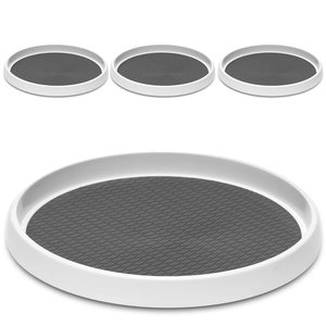Set of 4, 10 Inch Non-Skid <strong>Lazy</strong> <strong>Susan</strong> Organizers - Turntable Rack for Cabinet, Pantry Organization and Storage, Kitchen, <strong>Fridge</strong> - Product Image 2