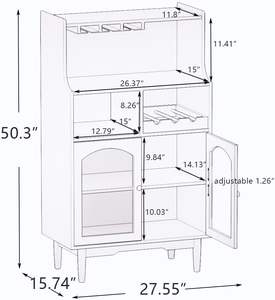 Meuble de salle à manger de salon de sortie d'usine armoire de réfrigérateur de vin avec les meilleurs services - Product Image 3