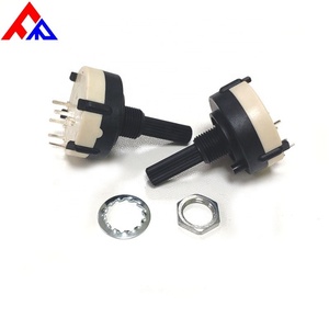 Nouveau commutateur rotatif isolé à 1 ou 2 pôles, à axe de rotation, 2-12 positions, en métal et plastique, 500V AC - Product Image 3