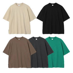 เสื้อยืดวอฟเฟิลแบบถักผ้าฝ้ายผสมโพลีเอสเตอร์เสื้อยืดใส่ได้ทั้งชายและหญิงโลโก้ออกแบบได้ตามต้องการ - Product Image 6