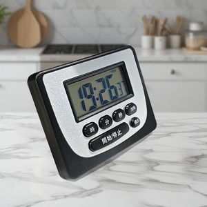 Horloge magnétique en plastique écologique avec grand écran et 6 boutons à piles. - Product Image 5