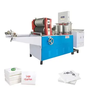 Precio de fábrica Fuyuan Impresión completamente automática Embalaje plegable Fabricación Servilleta Máquina para hacer servilletas de papel tisú