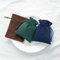 Pochette à bijoux en velours personnalisée OEM avec cordon de serrage emballage textile de luxe en gros pour les cadeaux de marque