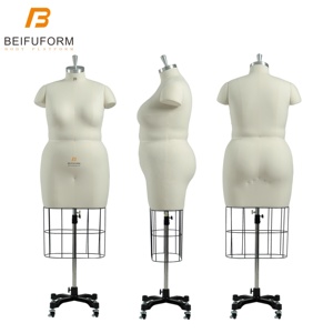 Beifuform global plus size 20 mezza body dress forma manichino grande donna manichino grasso manichino femminile per il design di abbigliamento sartoriale - Product Image 4