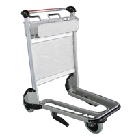 Servicio de tierra mano empuje de aleación de aluminio de Transporte Aeropuerto equipaje carro