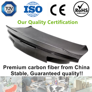 Cofano Posteriore in Vera Fibra di Carbonio Stile AC con Spoiler per Camaro 6 ZL1 SS 2016-2018 - Product Image 1