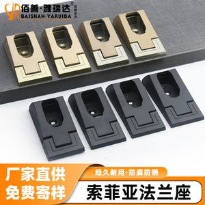 Aluminum Alloy Wardrobe Rod Support <b>Bracket</b> With <b>Plastic</b> Cover Wall Mount Non Detachable For Closet Storage - Product Image 3