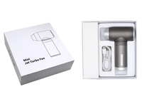 Mini souffleur d'air portable industriel bleu rechargeable DIY, ventilateur turbo haute performance, moteur sans balais, en aluminium, multifonctionnel pour voiture