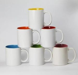 Logo tùy chỉnh 11oz gốm thăng hoa khoảng trống cốc cà phê cốc trà Cốc gốm uống cup với đầy màu sắc xử lý - Product Image 2
