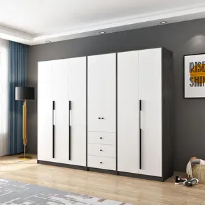 Factory Manufactures Direct Wooden Wardrobe Cloakroom Modern Sliding Wardrobe Bedroom Furniture