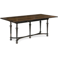 Console de couloir de luxe en acajou massif français et placage de chêne, meuble de salon, table console à plateau rabattable pour villa et hôtel