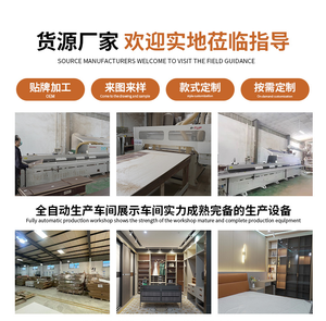 ตู้เก็บตู้เสื้อผ้าไม้ไผ่แบบเต็มรูปแบบสไตล์ยุโรปหรูหราเรียบง่ายปรับความสูงได้5ห้องนอนห้องนั่งเล่น - Product Image 6