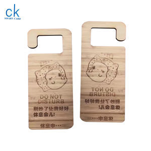Personnalisé vente chaude bambou bois matériel bureau <span class=keywords><strong>Hottel</strong></span> chambre porte Message invite signe pas déranger étiquette volante - Product Image 5