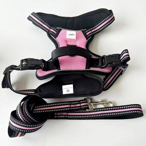 犬用ハーネスリーシュセットハンドル付き通気性耐久性耐久性 - Product Image 3