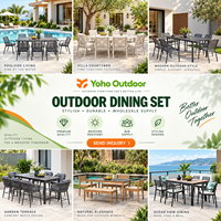 Ensemble de canapés et chaises sectionnels en aluminium pour jardin, ferme, parc, meubles confortables et imperméables.