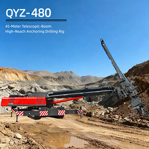 Foreuse hydraulique robuste pour ancrage, hauteur de levage 45 m, pompe Kawasaki 35 MPa, pas de 216 mm, sur chenilles minières pour le forage d'infrastructure - Product Image 1