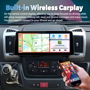 Écran Android 13 de 12,3 pouces pour FIAT Ducato 2006-2017, autoradio GPS, lecteur multimédia vidéo, Carplay, stéréo, navigation, unité principale - Product Image 2