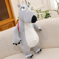 Adorable et amusant ours en peluche Backkom avec oreilles mobiles, rembourré en coton PP, jouet en peluche pour enfants, anniversaire, vente en gros et au détail, pour dormir