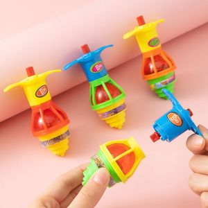 Toupie lumineuse à remonter, gyroscope coloré clignotant, jouet pour enfants de 2 à 4 ans, ensemble de lancement en plastique - Product Image 1