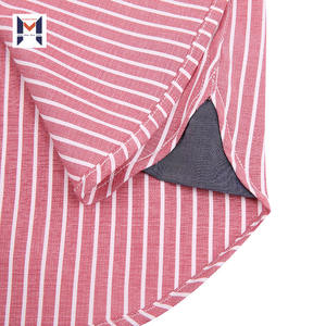 Camicie a righe personalizzate da uomo a maniche lunghe con <span class=keywords><strong>colletto</strong></span> rivolto verso il basso e abbottonatura a bottone singolo e polsino rotondo per l'autunno - Product Image 6