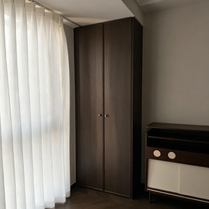 Meuble de rangement moderne en bois pour vêtements, vente en gros, directement de l'usine, armoire minimaliste facile à <span class=keywords><strong>assembler</strong></span> pour chambre à coucher - Product Image 2