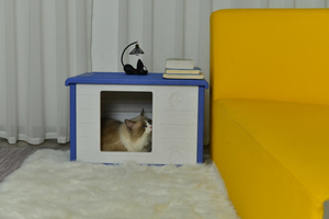 Pet Dog House in plastica Pet House impermeabile ventilato rifugio per <span class=keywords><strong>cuccioli</strong></span> per uso interno esterno con tetto - Product Image 5