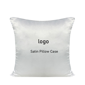 Wholesale Square <b>Satin</b> <b>Pillow</b> Case 40x40CM White Custom Print Logo Sublimation Blanks Home Use - Product Image 4