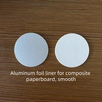 Doublure en aluminium hermétique anti-fuite à double couche avec carton composite pour bouteille en PET/verre