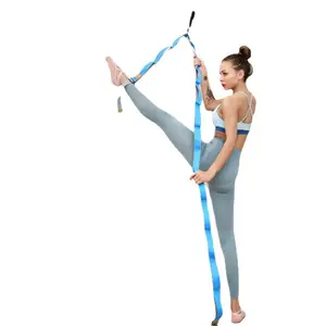 高品质棉瑜伽训练辅助带拉伸和柔韧性绳健身带健身运动练习