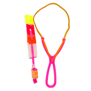 Weihnachtsgeschenk Plastik-Elastik-Schleuder Gummiband Kinder-Gadget Erstaunliche LED-Fliegende Pfeile Helikopter - Product Image 6