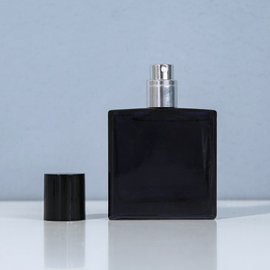 Glossy Black Perfume Dispenser <b>Bottle</b> 30ml Rectangle Glass <b>Spray</b> <b>Bottle</b> Fine Mist <b>Empty</b> Portable For Perfume - Product Image 3