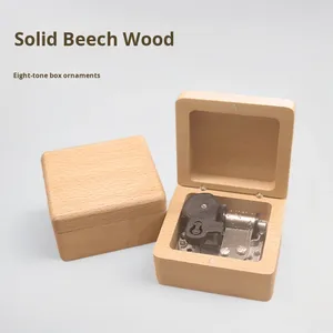 Caja <span class=keywords><strong>de</strong></span> Música Personalizada Yiyu, Adorno <span class=keywords><strong>de</strong></span> Madera <span class=keywords><strong>de</strong></span> Haya Maciza Pulida a Mano <span class=keywords><strong>de</strong></span> Ocho Tonos, Caja <span class=keywords><strong>de</strong></span> Regalo para Cumpleaños, San Valentín, 30 Años - Product Image 5