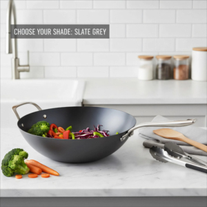 Factory Exclusive Design Seasoned Carbon Steel 14-Inch/35 cm <strong>Wok</strong> Pan Naturally <strong>Non</strong> <strong>Stick</strong> Pans Skillets Induction Compatible - Product Image 2