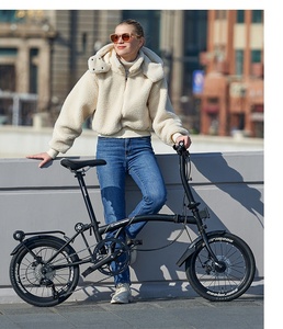 Vélo pliant MINT de 20 pouces de haute qualité, 9 vitesses, cadre en acier au molybdène, frein à disque, portable pour les loisirs et les voyages - Product Image 3