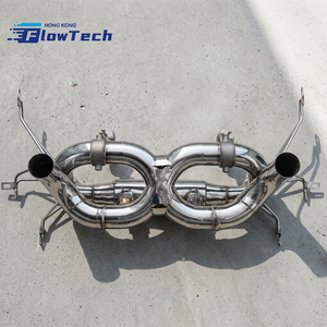 ท่อไอเสียคุณภาพสูงแบบ Catback สำหรับ Lamborghini Huracan EVO/STO/TECNICA 5.2L เกียร์ออโต้ แบบ Sport Exhaust Pipe ตรงรุ่น แบบ Straight-through Axle Back - Product Image 2
