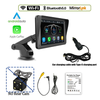 7 pouces tactile Portable Carplay écran Apple Carplay Android affichage automatique autoradio BT FM GPS Navigation pour camion voiture