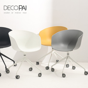 siège en aluminium base 4 etoile loisir moderne célèbre café de salle à manger restaurant chaise d'étude <span class=keywords><strong>fauteuil</strong></span> avec <span class=keywords><strong>roulette</strong></span> - Product Image 5