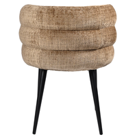Chaise de salle à manger en velours élégante en gros avec quatre pieds métalliques stables pour mobilier de salle à manger d'appartement