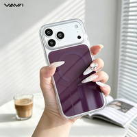 Coque magnétique transparente anti-rayures VAWI B355 en TPU+PC antichoc pour iPhone 18 Pro Max