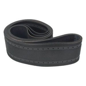 Courroie de distribution synchrone industrielle personnalisable trous perforés Support OEM <span class=keywords><strong>pour</strong></span> les dispositifs de transmission - Product Image 1