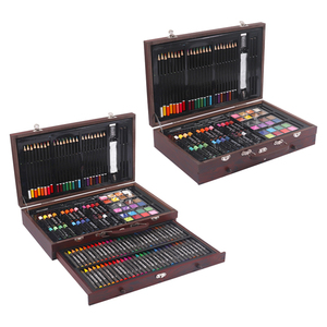 Foska 142Pcs Chàng Trai Chuyên Nghiệp Cô Gái Vẽ Bút Chì Tẩy Graphite Phác Thảo Và Màu Sắc Vẽ Thiết Lập Nghệ Thuật Sơn Kit Sơn Bàn Chải - Product Image 3