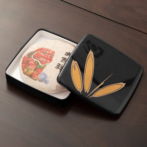 Caja de almacenamiento de té Pu Erh, caja de té de plástico roja con tapa para accesorios de ceremonia del té, embalaje de regalo - Product Image 3