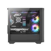 Boîtier PC Gaming Meshify Steel Slide-way Glass Window avec logo personnalisé, microATX, tour moyenne