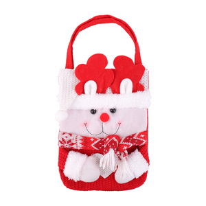 Christmas Party Favor Bag Candy Storage Hand Bag Santa Snowman <b>Reindeer</b> <b>Xmas</b> Gift Packaging Supplies - Product Image 5