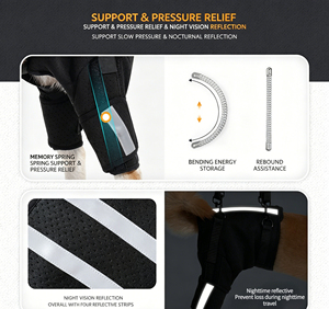 Adjustable Dog Hind Leg Rehabilitation Brace Neoprene Comfort Pet <b>Knee</b> Protection Walking Support Strap - Product Image 4