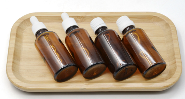 Promotion empty 5 10 15 20 30 50 100ml  amber glass  oil bottle with dropper dropper bottle with measurement markings