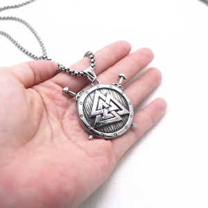 yunnique <b>Men's</b> Titanium Steel Necklace Geometric Pendant Party Jewelry - Product Image 4