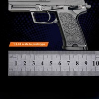 Hanya Dijual di AS 1/2.05 Model Miniatur Paduan Logam Empire Prop Model Kerajinan Lempar Peluru Non-Firing Model USP Alat Peraga Pembelajaran Senjata