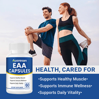 Capsules EAA végétaliennes de marque privée Ausreson, compléments alimentaires pour la récupération immunitaire et musculaire, pré-entraînement, capsules EAA
