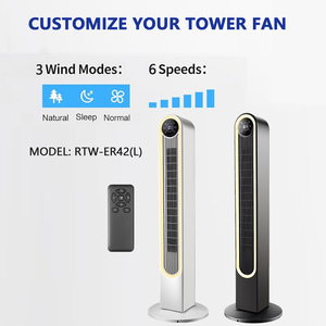 Home Appliance Electric 3 Mode 6 Speeds LED Display Oscillation <strong>Remote</strong> Control Air Cooler Bladeless 42" Powerful Smart <strong>Tower</strong> <strong>Fan</strong> - Product Image 5